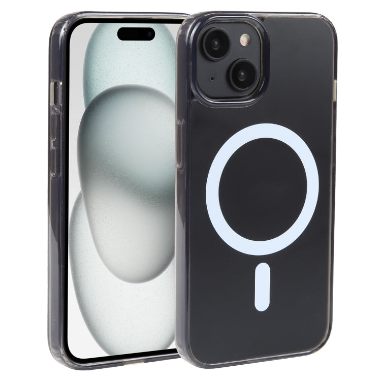 For iPhone 15 GEBEI MagSafe Magnetic Transparent Phone Case(Transparent Black) - HoMEdemic™ 