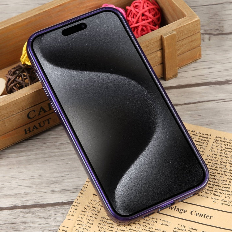 For iPhone 15 Pro Max GEBEI Acrylic Phone Case(Purple) - HoMEdemic™ 