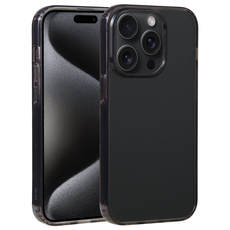 For iPhone 15 Pro GEBEI Acrylic Phone Case(Transparent Black) - HoMEdemic™ 