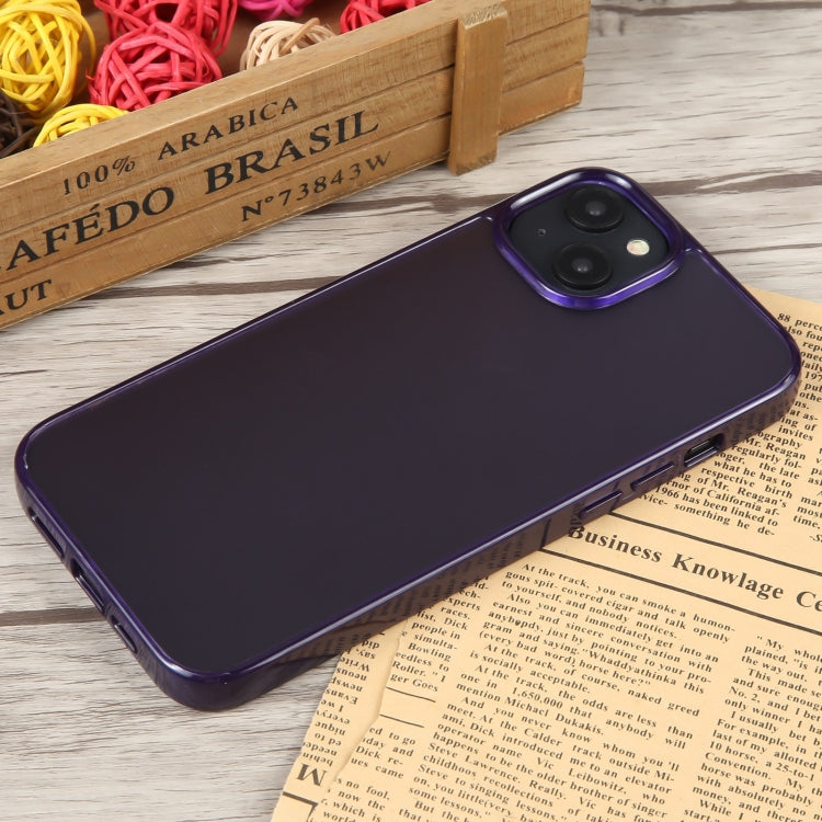 For iPhone 15 Plus GEBEI Acrylic Phone Case(Purple) - HoMEdemic™ 