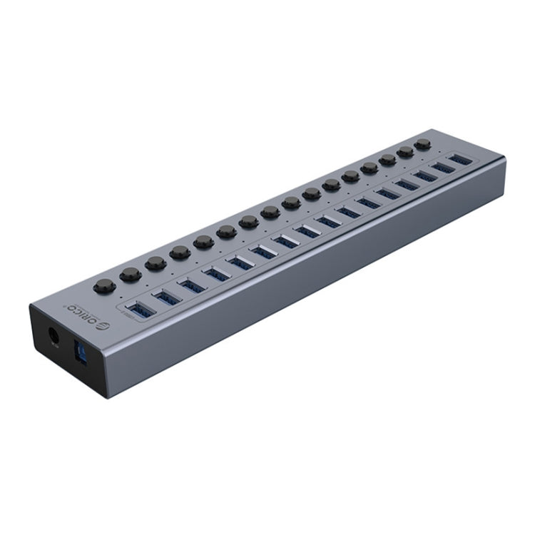 ORICO BT2U3-16AB-GY-BP 16 Ports USB 3.0 HUB with Individual Switches(UK Plug) - HoMEdemic™ 