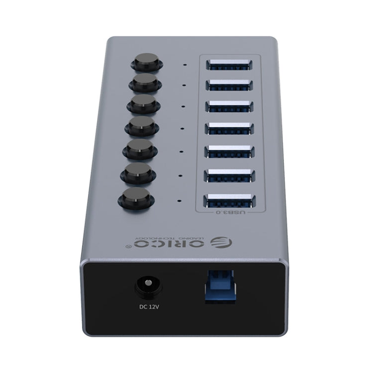 ORICO BT2U3-7AB-GY-BP 7 Ports USB 3.0 HUB with Individual Switches(EU Plug) - HoMEdemic™ 