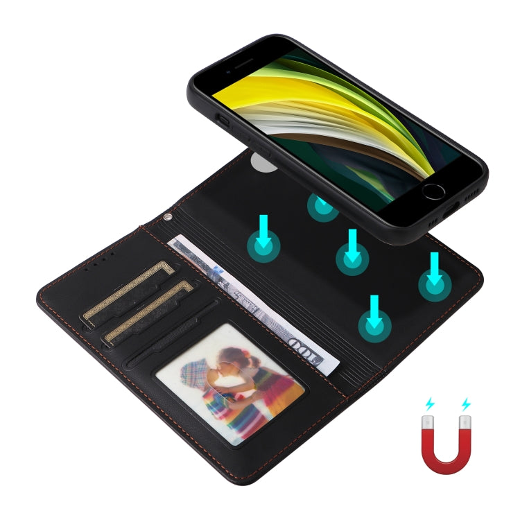 For iPhone 6 / 7 / 8 BETOPNICE BN-005 2 in 1 Detachable Imitate Genuine Leather Phone Case(Black) - HoMEdemic™ 