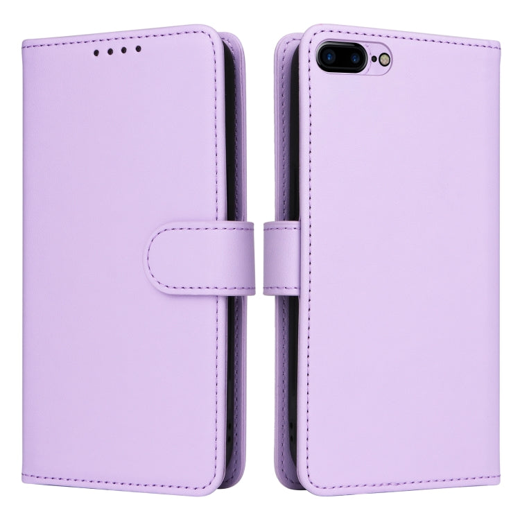 For iPhone 6 Plus / 7 Plus / 8 Plus BETOPNICE BN-005 2 in 1 Detachable Imitate Genuine Leather Phone Case(Light Purple) - HoMEdemic™ 