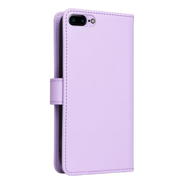 For iPhone 6 Plus / 7 Plus / 8 Plus BETOPNICE BN-005 2 in 1 Detachable Imitate Genuine Leather Phone Case(Light Purple) - HoMEdemic™ 