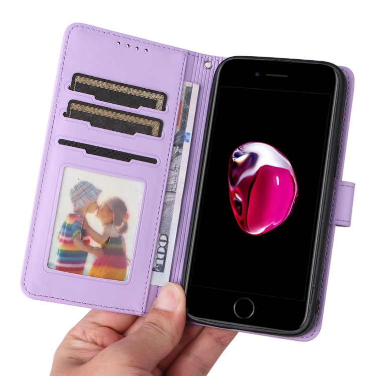 For iPhone 6 Plus / 7 Plus / 8 Plus BETOPNICE BN-005 2 in 1 Detachable Imitate Genuine Leather Phone Case(Light Purple) - HoMEdemic™ 