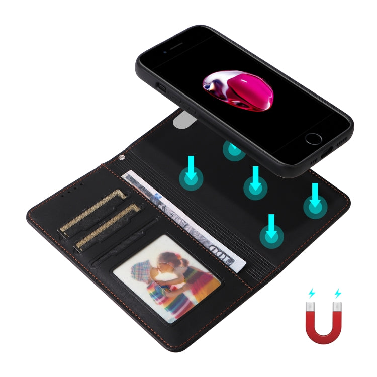 For iPhone 6 Plus / 7 Plus / 8 Plus BETOPNICE BN-005 2 in 1 Detachable Imitate Genuine Leather Phone Case(Black) - HoMEdemic™ 
