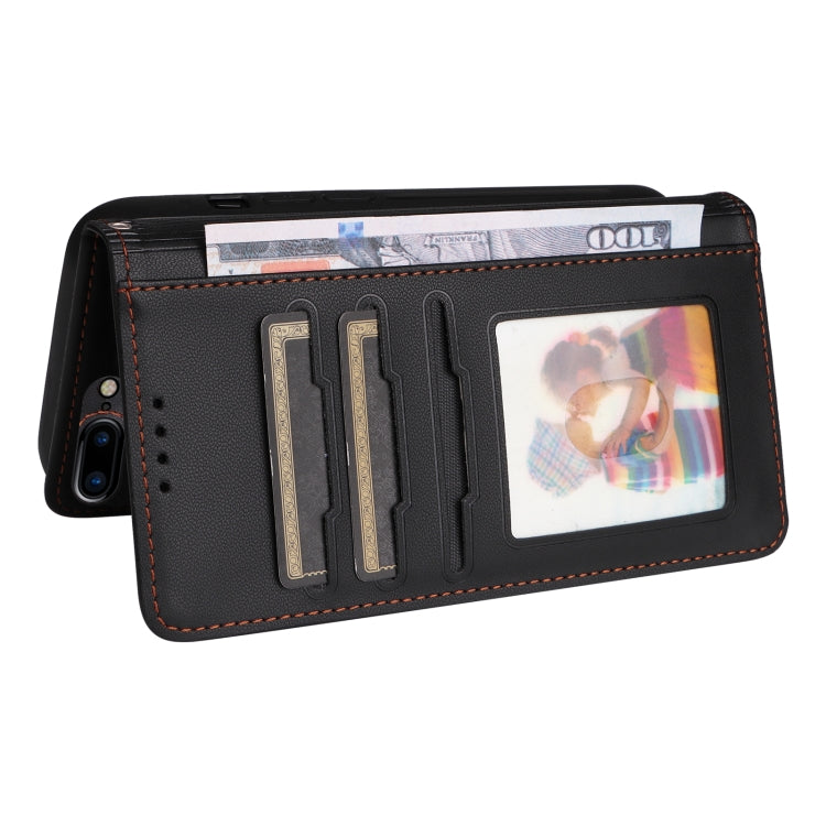 For iPhone 6 Plus / 7 Plus / 8 Plus BETOPNICE BN-005 2 in 1 Detachable Imitate Genuine Leather Phone Case(Black) - HoMEdemic™ 