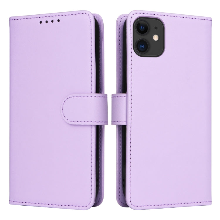 For iPhone 11 BETOPNICE BN-005 2 in 1 Detachable Imitate Genuine Leather Phone Case(Light Purple) - HoMEdemic™ 