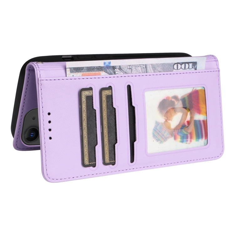 For iPhone 11 BETOPNICE BN-005 2 in 1 Detachable Imitate Genuine Leather Phone Case(Light Purple) - HoMEdemic™ 