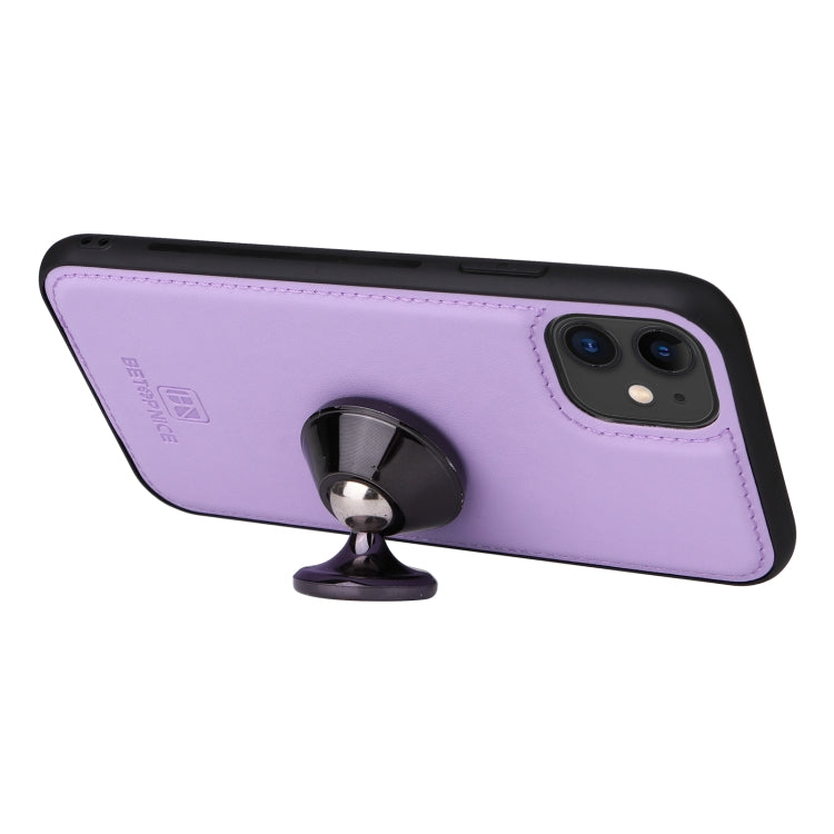 For iPhone 11 BETOPNICE BN-005 2 in 1 Detachable Imitate Genuine Leather Phone Case(Light Purple) - HoMEdemic™ 