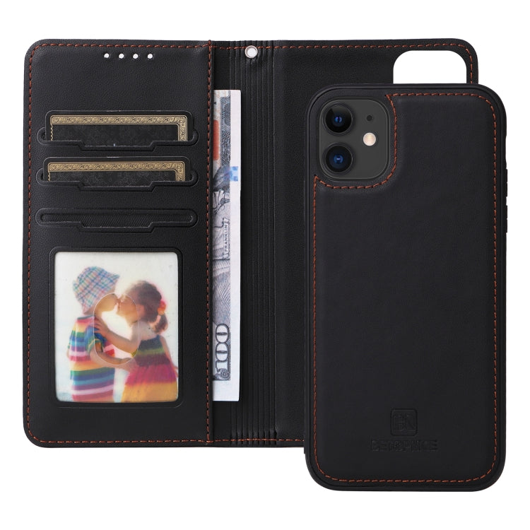 For iPhone 11 BETOPNICE BN-005 2 in 1 Detachable Imitate Genuine Leather Phone Case(Black) - HoMEdemic™ 
