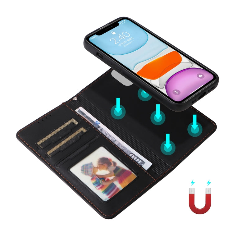 For iPhone 11 BETOPNICE BN-005 2 in 1 Detachable Imitate Genuine Leather Phone Case(Black) - HoMEdemic™ 