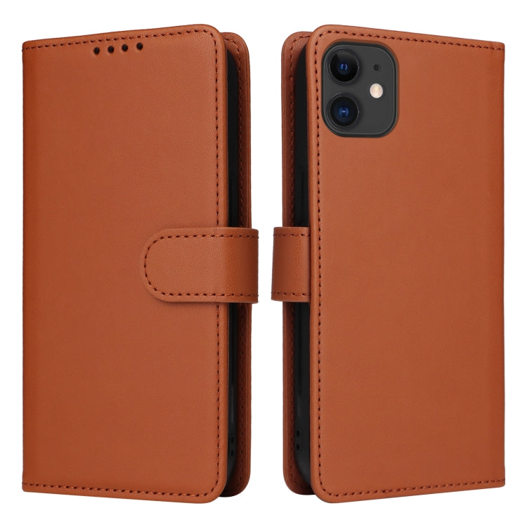 For iPhone 11 BETOPNICE BN-005 2 in 1 Detachable Imitate Genuine Leather Phone Case(Brown) - HoMEdemic™ 