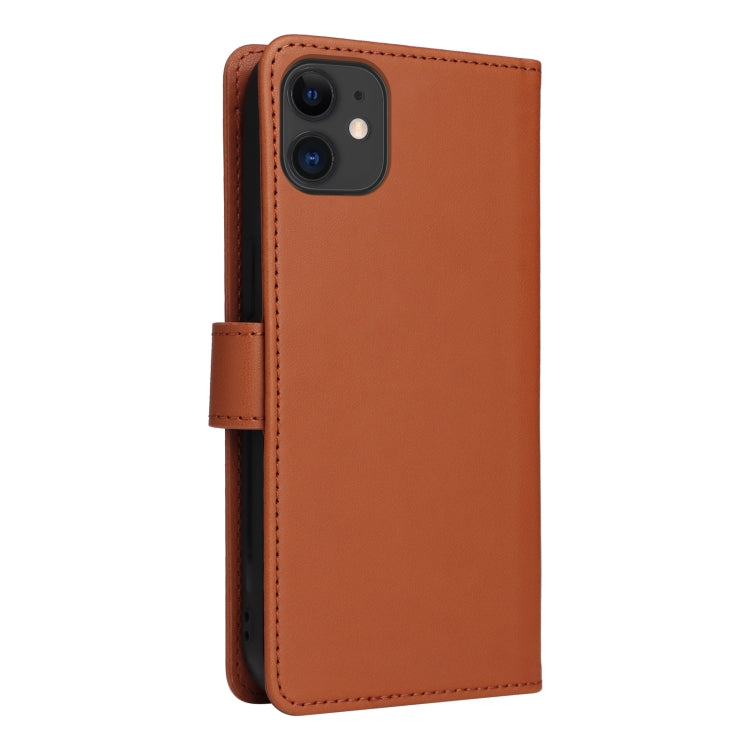 For iPhone 11 BETOPNICE BN-005 2 in 1 Detachable Imitate Genuine Leather Phone Case(Brown) - HoMEdemic™ 