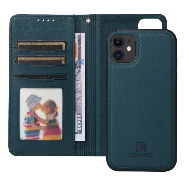 For iPhone 11 BETOPNICE BN-005 2 in 1 Detachable Imitate Genuine Leather Phone Case(Blue) - HoMEdemic™ 