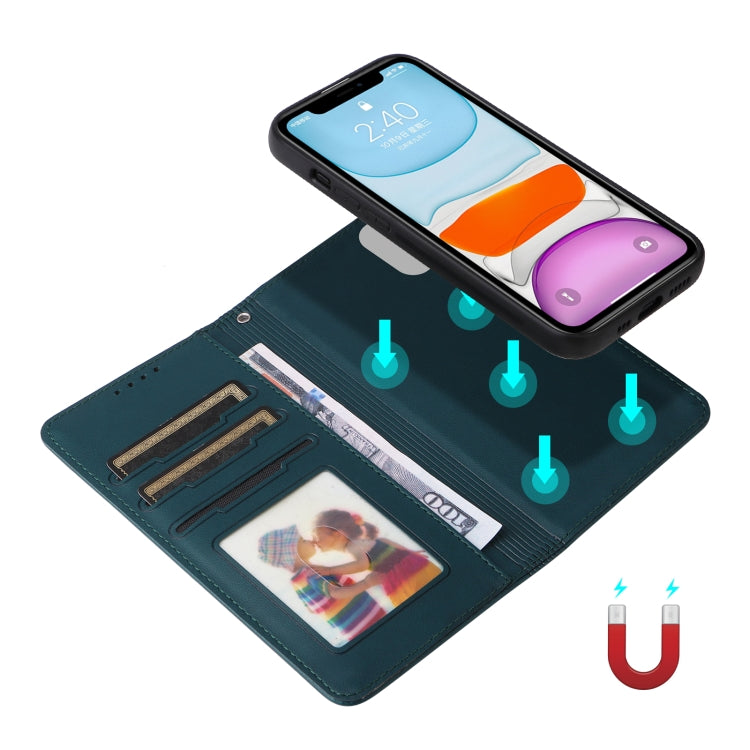 For iPhone 11 BETOPNICE BN-005 2 in 1 Detachable Imitate Genuine Leather Phone Case(Blue) - HoMEdemic™ 