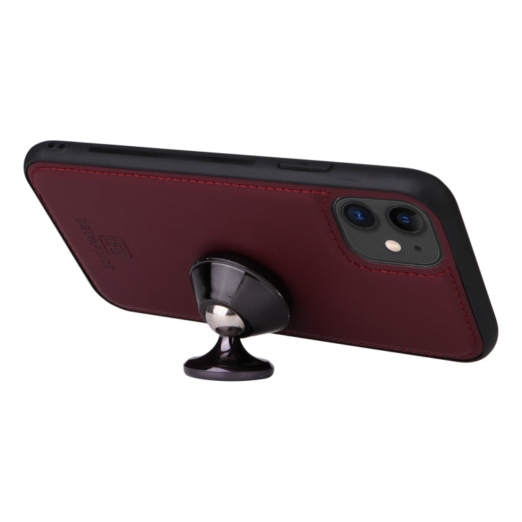 For iPhone 11 BETOPNICE BN-005 2 in 1 Detachable Imitate Genuine Leather Phone Case(Wine Red) - HoMEdemic™ 