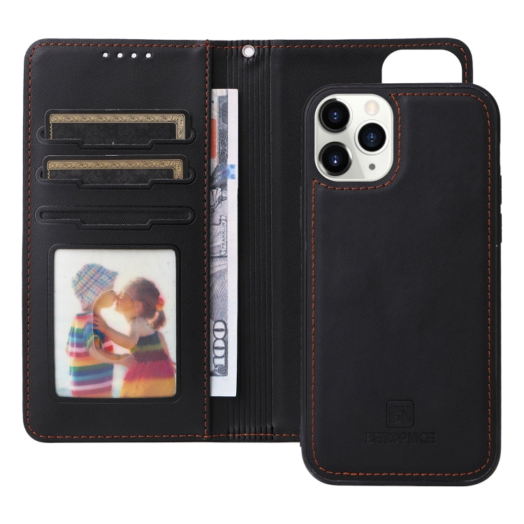 For iPhone 11 Pro BETOPNICE BN-005 2 in 1 Detachable Imitate Genuine Leather Phone Case(Black) - HoMEdemic™ 