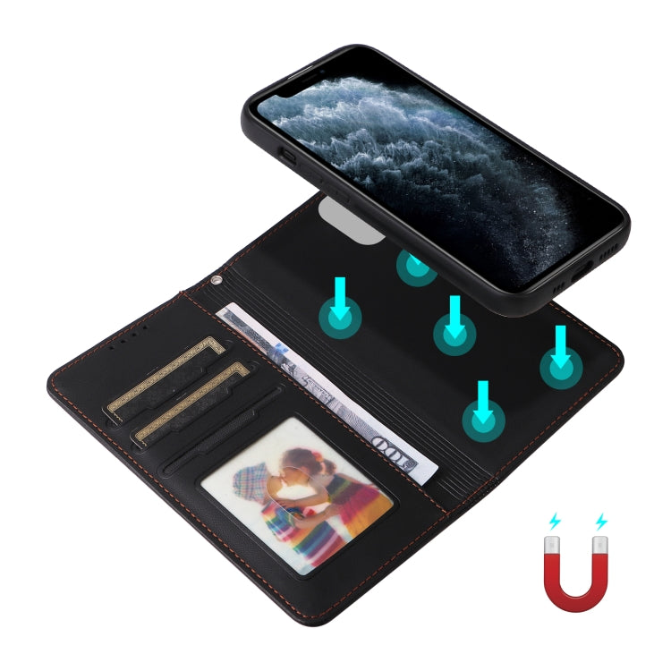 For iPhone 11 Pro BETOPNICE BN-005 2 in 1 Detachable Imitate Genuine Leather Phone Case(Black) - HoMEdemic™ 
