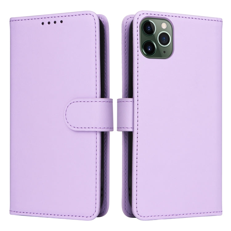 For iPhone 11 Pro Max BETOPNICE BN-005 2 in 1 Detachable Imitate Genuine Leather Phone Case(Light Purple) - HoMEdemic™ 