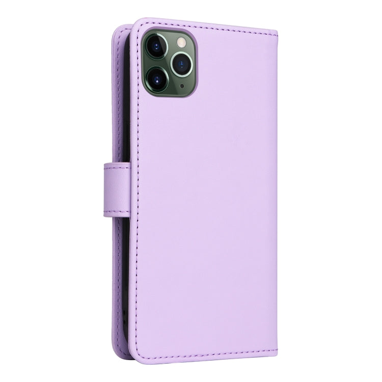 For iPhone 11 Pro Max BETOPNICE BN-005 2 in 1 Detachable Imitate Genuine Leather Phone Case(Light Purple) - HoMEdemic™ 