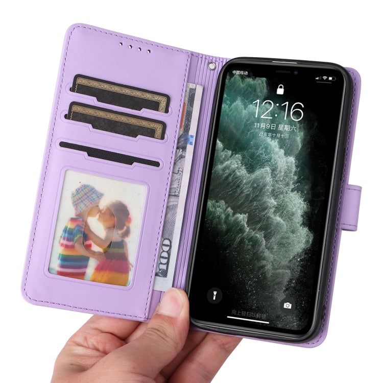 For iPhone 11 Pro Max BETOPNICE BN-005 2 in 1 Detachable Imitate Genuine Leather Phone Case(Light Purple) - HoMEdemic™ 
