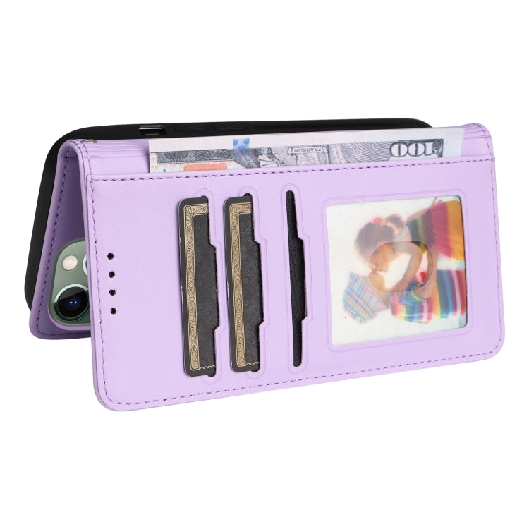 For iPhone 11 Pro Max BETOPNICE BN-005 2 in 1 Detachable Imitate Genuine Leather Phone Case(Light Purple) - HoMEdemic™ 
