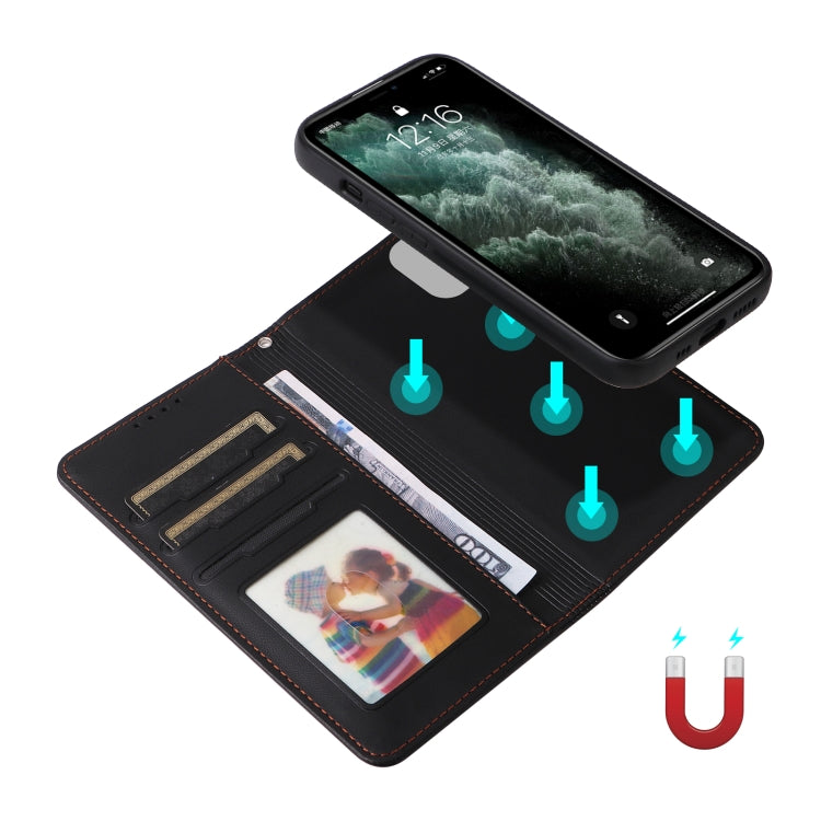 For iPhone 11 Pro Max BETOPNICE BN-005 2 in 1 Detachable Imitate Genuine Leather Phone Case(Black) - HoMEdemic™ 