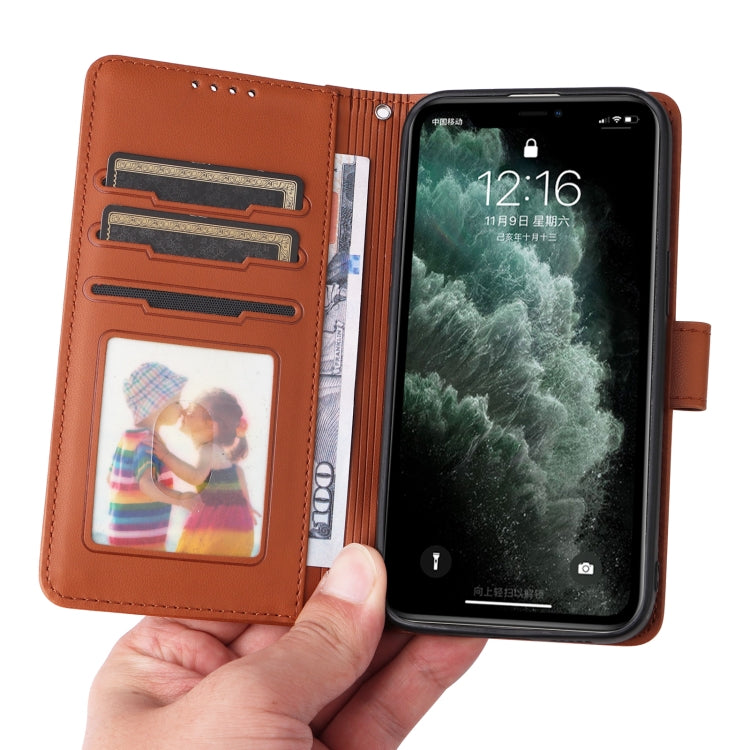 For iPhone 11 Pro Max BETOPNICE BN-005 2 in 1 Detachable Imitate Genuine Leather Phone Case(Brown) - HoMEdemic™ 
