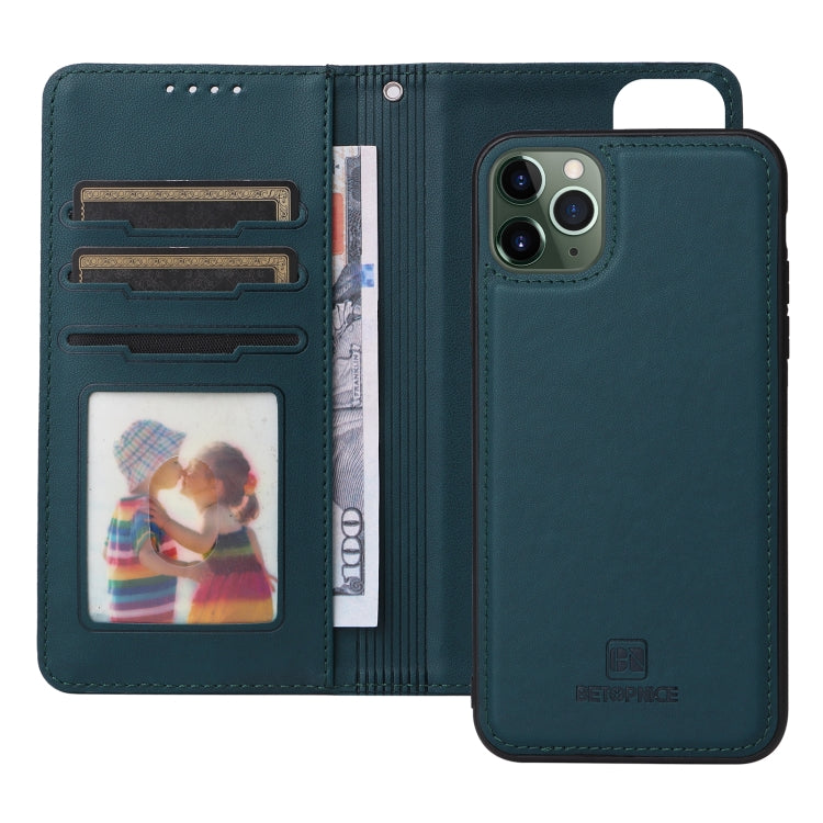 For iPhone 11 Pro Max BETOPNICE BN-005 2 in 1 Detachable Imitate Genuine Leather Phone Case(Blue) - HoMEdemic™ 