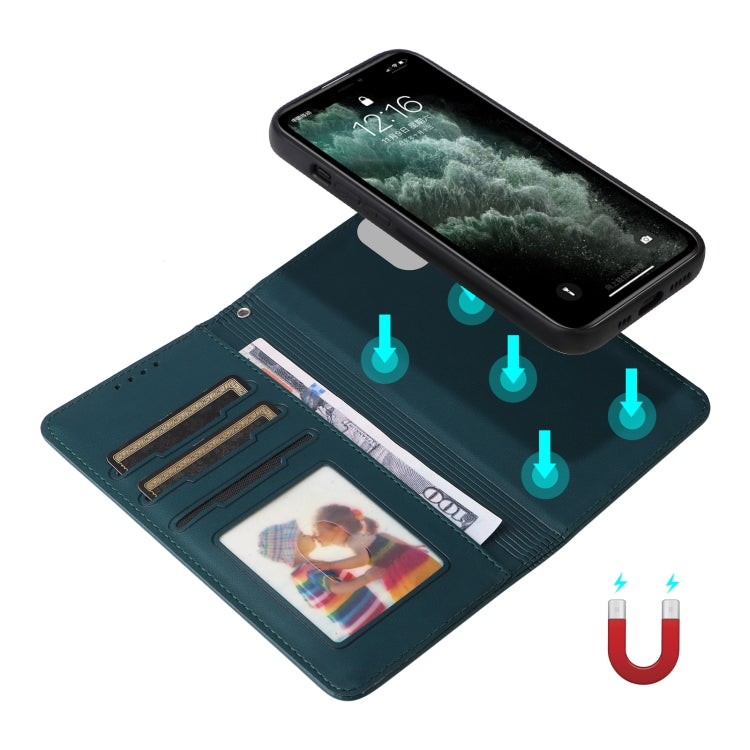 For iPhone 11 Pro Max BETOPNICE BN-005 2 in 1 Detachable Imitate Genuine Leather Phone Case(Blue) - HoMEdemic™ 