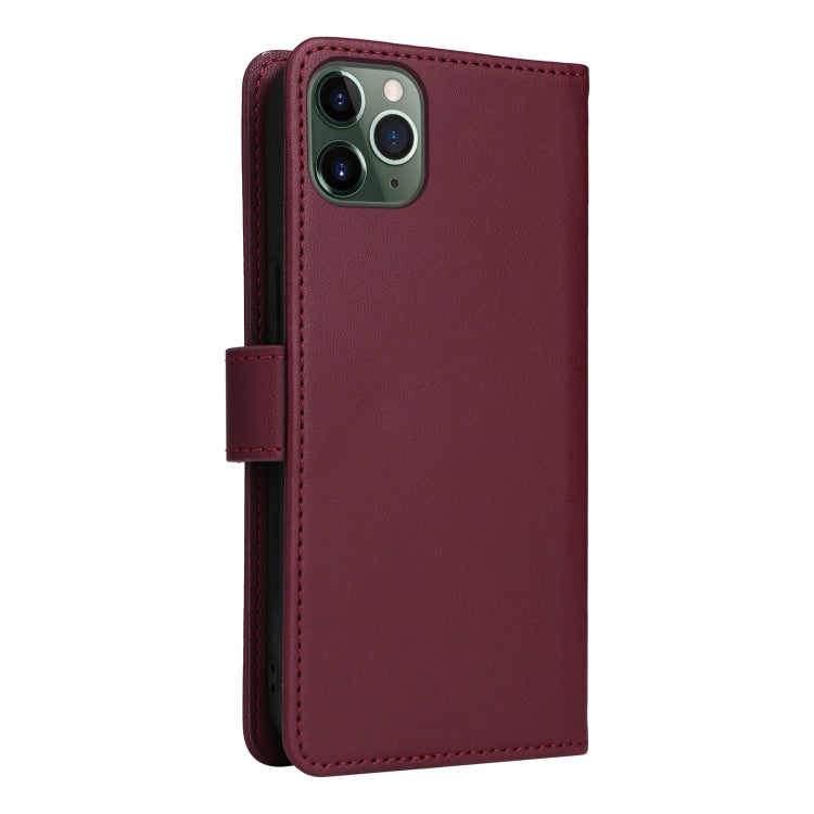 For iPhone 11 Pro Max BETOPNICE BN-005 2 in 1 Detachable Imitate Genuine Leather Phone Case(Wine Red) - HoMEdemic™ 