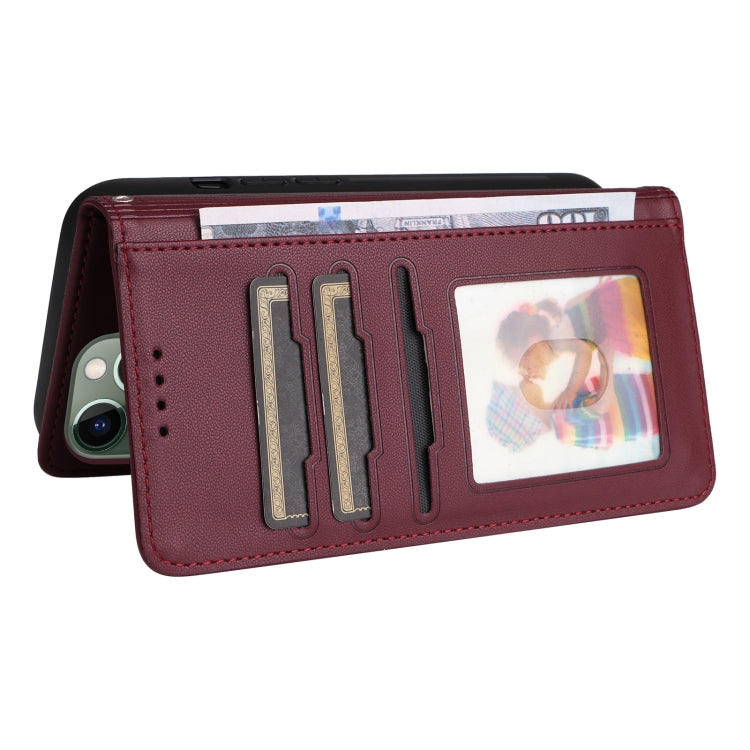 For iPhone 11 Pro Max BETOPNICE BN-005 2 in 1 Detachable Imitate Genuine Leather Phone Case(Wine Red) - HoMEdemic™ 