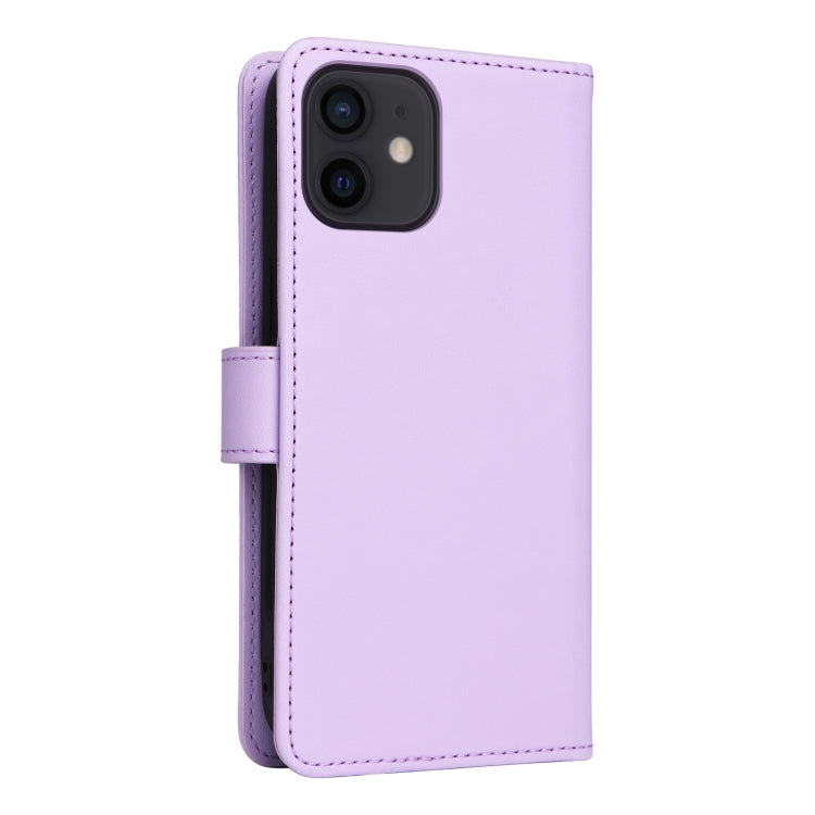 For iPhone 12 Pro / 12 BETOPNICE BN-005 2 in 1 Detachable Imitate Genuine Leather Phone Case(Light Purple) - HoMEdemic™ 