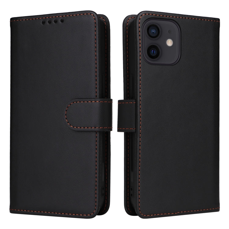 For iPhone 12 Pro / 12 BETOPNICE BN-005 2 in 1 Detachable Imitate Genuine Leather Phone Case(Black) - HoMEdemic™ 