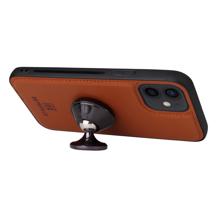 For iPhone 12 Pro / 12 BETOPNICE BN-005 2 in 1 Detachable Imitate Genuine Leather Phone Case(Brown) - HoMEdemic™ 