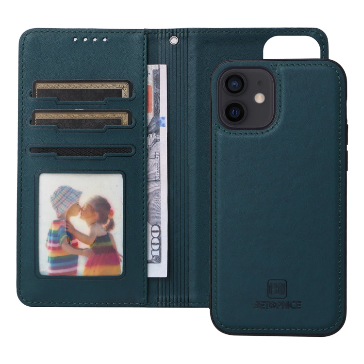 For iPhone 12 Pro / 12 BETOPNICE BN-005 2 in 1 Detachable Imitate Genuine Leather Phone Case(Blue) - HoMEdemic™ 