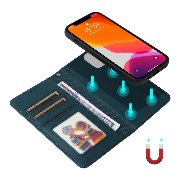 For iPhone 12 Pro / 12 BETOPNICE BN-005 2 in 1 Detachable Imitate Genuine Leather Phone Case(Blue) - HoMEdemic™ 