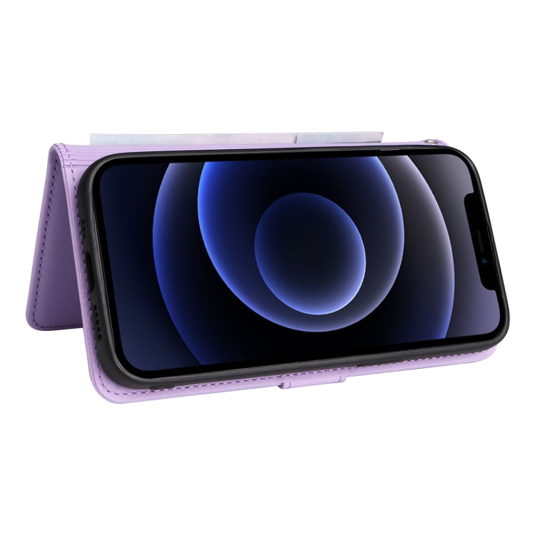 For iPhone 12 mini BETOPNICE BN-005 2 in 1 Detachable Imitate Genuine Leather Phone Case(Light Purple) - HoMEdemic™ 