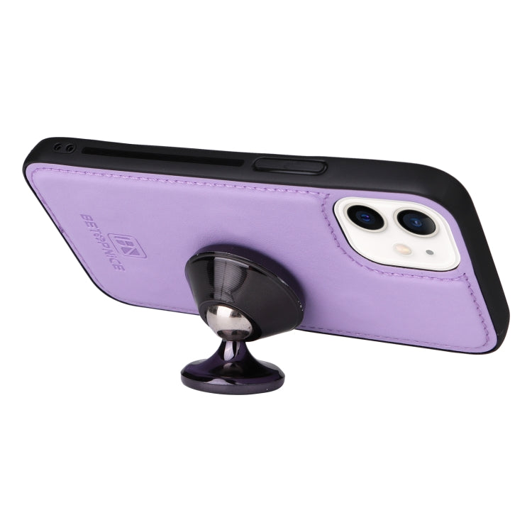 For iPhone 12 mini BETOPNICE BN-005 2 in 1 Detachable Imitate Genuine Leather Phone Case(Light Purple) - HoMEdemic™ 