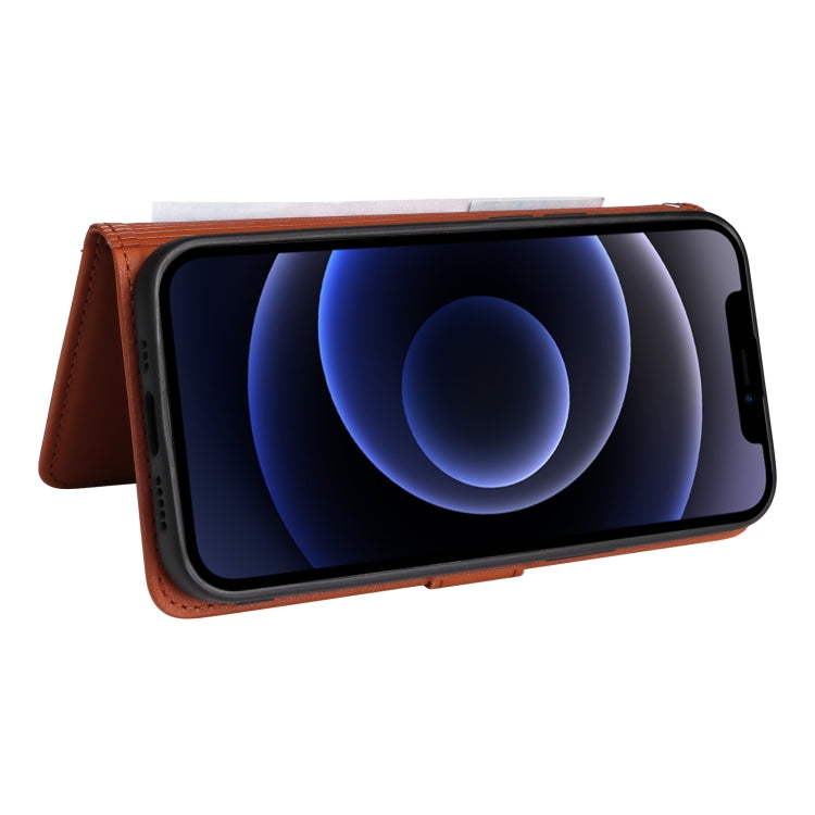 For iPhone 12 mini BETOPNICE BN-005 2 in 1 Detachable Imitate Genuine Leather Phone Case(Brown) - HoMEdemic™ 