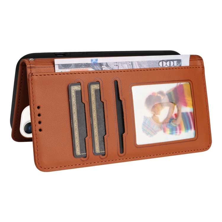 For iPhone 12 mini BETOPNICE BN-005 2 in 1 Detachable Imitate Genuine Leather Phone Case(Brown) - HoMEdemic™ 