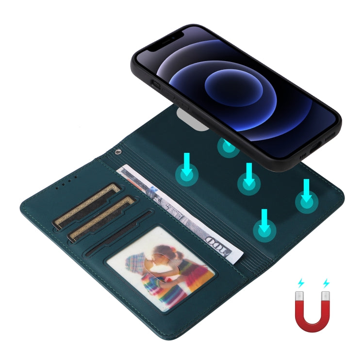 For iPhone 12 mini BETOPNICE BN-005 2 in 1 Detachable Imitate Genuine Leather Phone Case(Blue) - HoMEdemic™ 