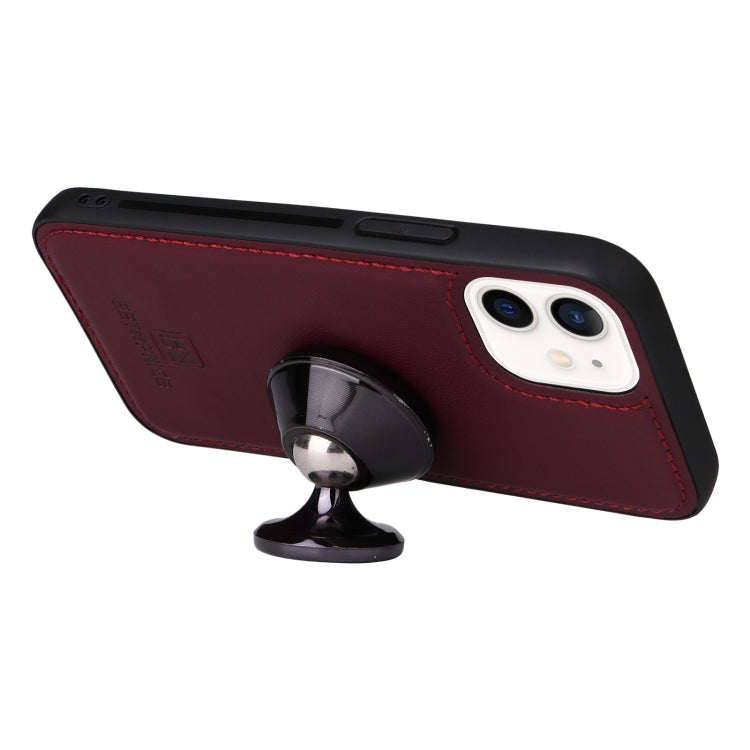 For iPhone 12 mini BETOPNICE BN-005 2 in 1 Detachable Imitate Genuine Leather Phone Case(Wine Red) - HoMEdemic™ 