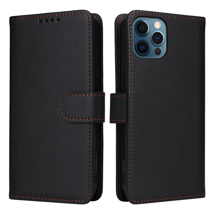For iPhone 12 Pro Max BETOPNICE BN-005 2 in 1 Detachable Imitate Genuine Leather Phone Case(Black) - HoMEdemic™ 