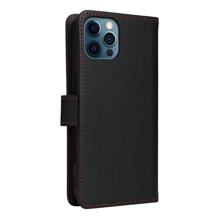 For iPhone 12 Pro Max BETOPNICE BN-005 2 in 1 Detachable Imitate Genuine Leather Phone Case(Black) - HoMEdemic™ 