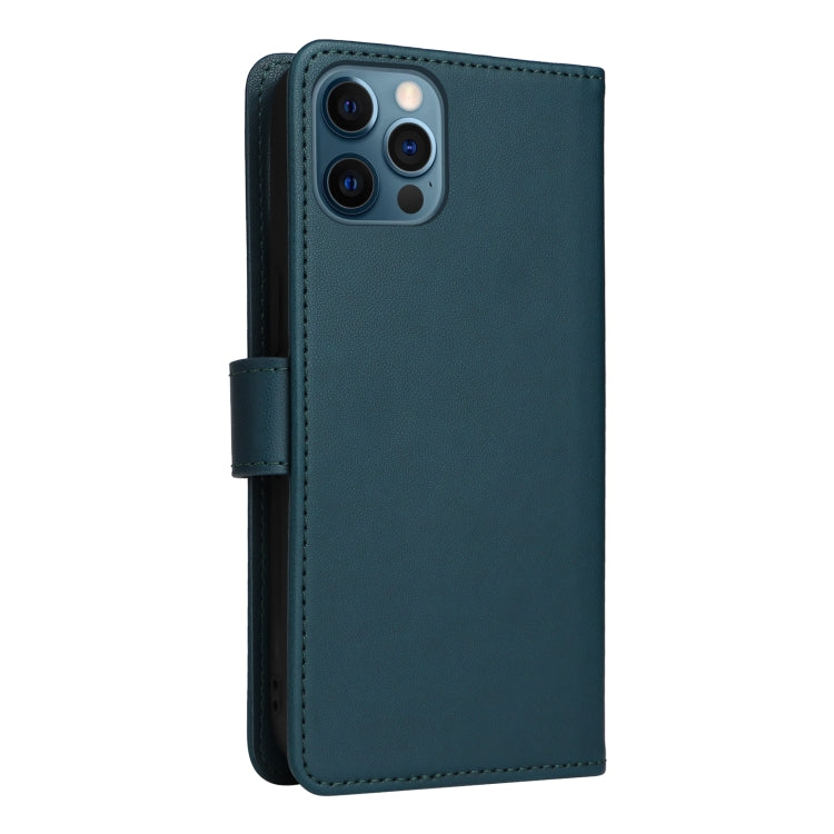 For iPhone 12 Pro Max BETOPNICE BN-005 2 in 1 Detachable Imitate Genuine Leather Phone Case(Blue) - HoMEdemic™ 