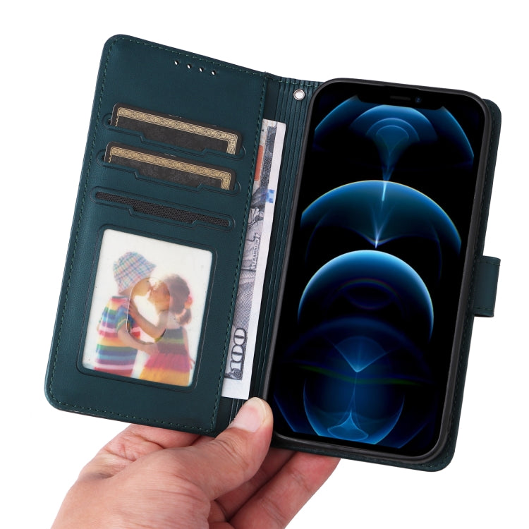 For iPhone 12 Pro Max BETOPNICE BN-005 2 in 1 Detachable Imitate Genuine Leather Phone Case(Blue) - HoMEdemic™ 