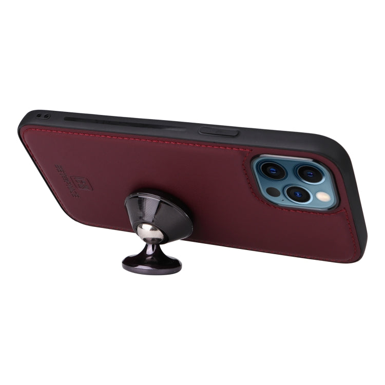 For iPhone 12 Pro Max BETOPNICE BN-005 2 in 1 Detachable Imitate Genuine Leather Phone Case(Wine Red) - HoMEdemic™ 